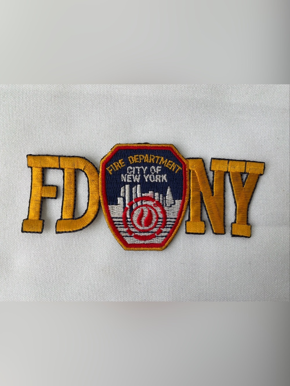 Embroidered FDNY Uniform Patch Fire Department In New York City 4 Inch